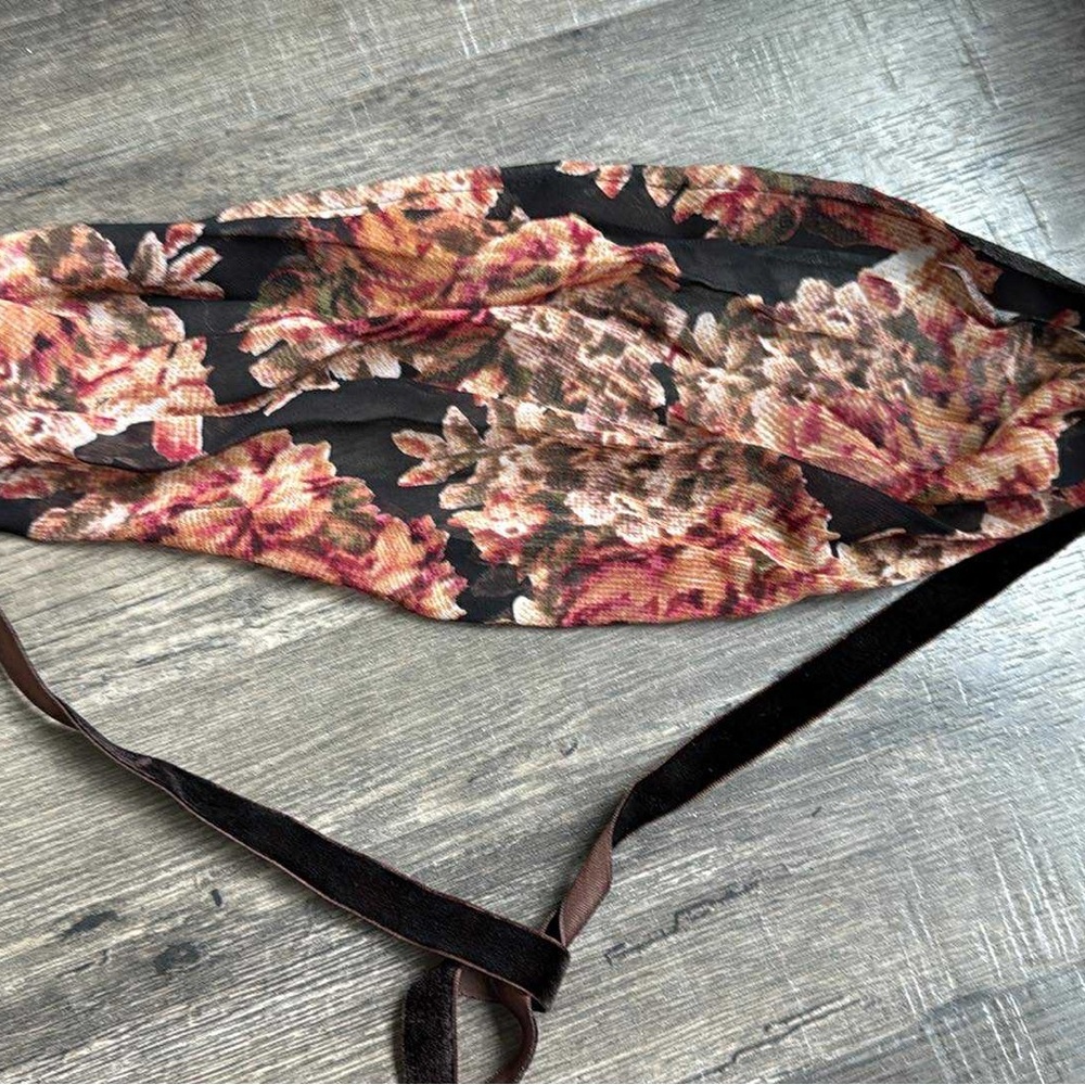 Black and Brown Floral Headband